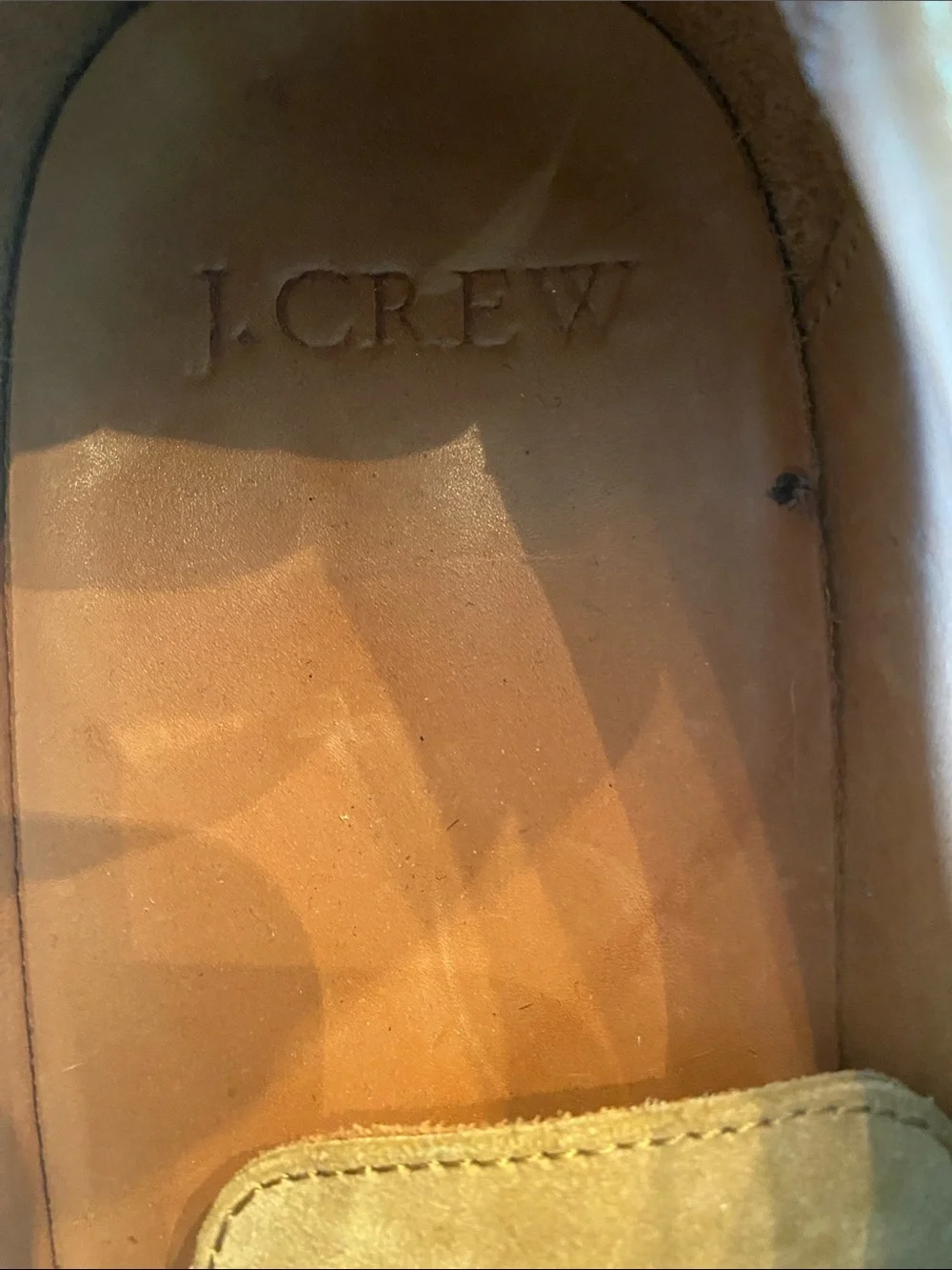 J-Crew Men's Suede Shoes in Taupe - Classic Lace-Up